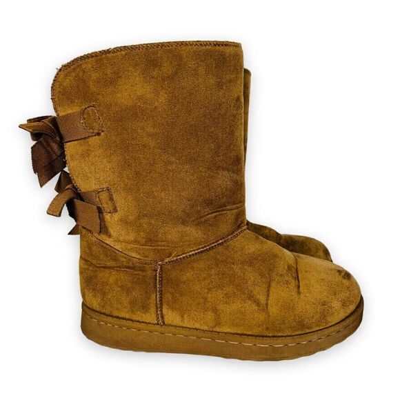 Unbranded Suede with Fur Lining Winter Boots Brown Women's 6 - Picture 4 of 12